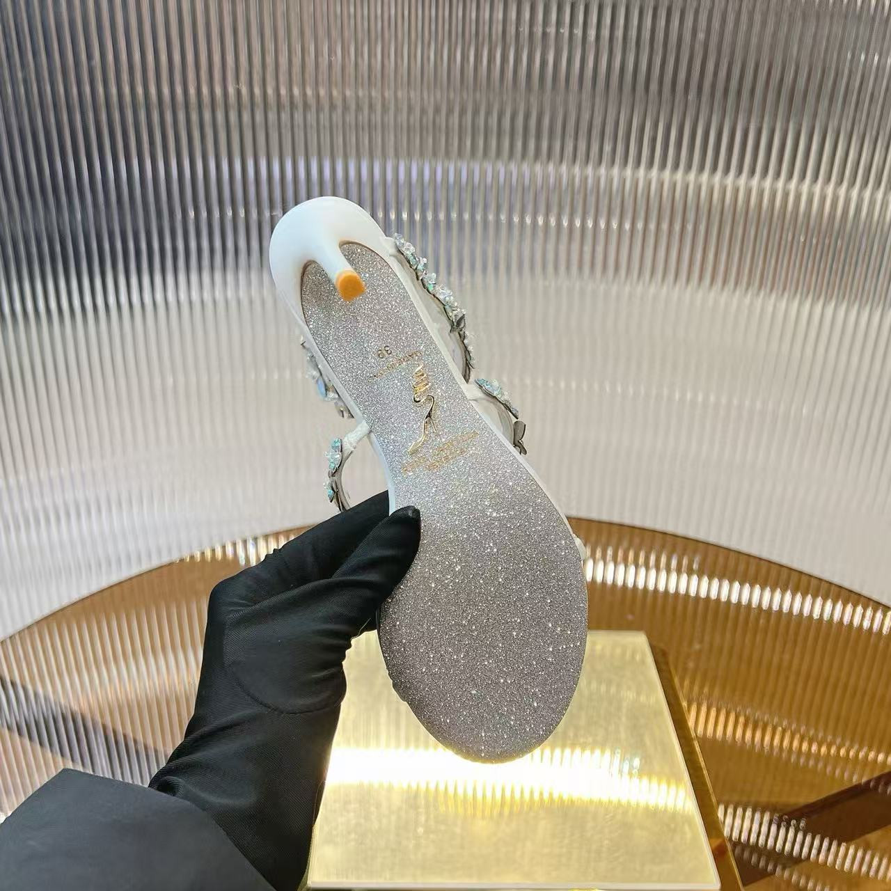 UA RENÉ CAOVILLA Cleo Pumps Sandals 95mm