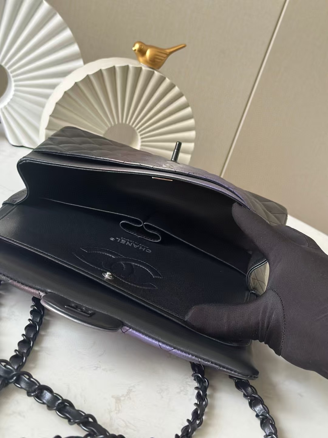 Ch*el classic flap handbag cf 25.5x 15x6cm