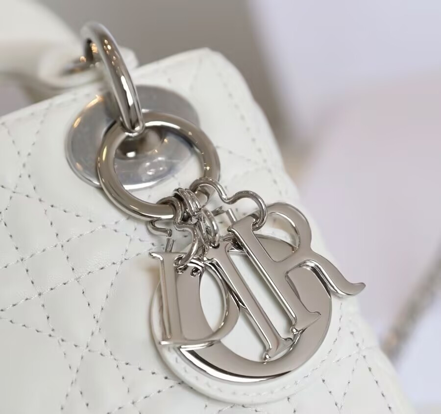 mini lady D*or bag 6.5 x 6 x 3 inches