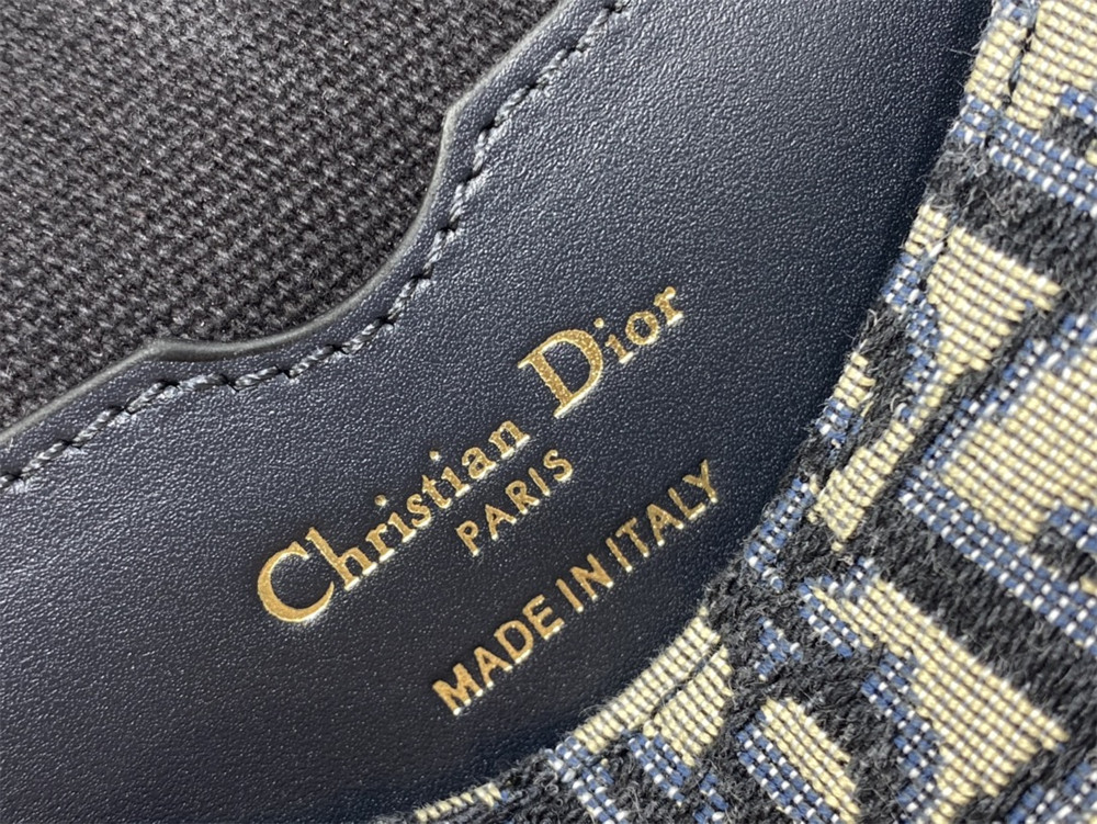 medium D*or bobby bag blue D*or oblique jacquard