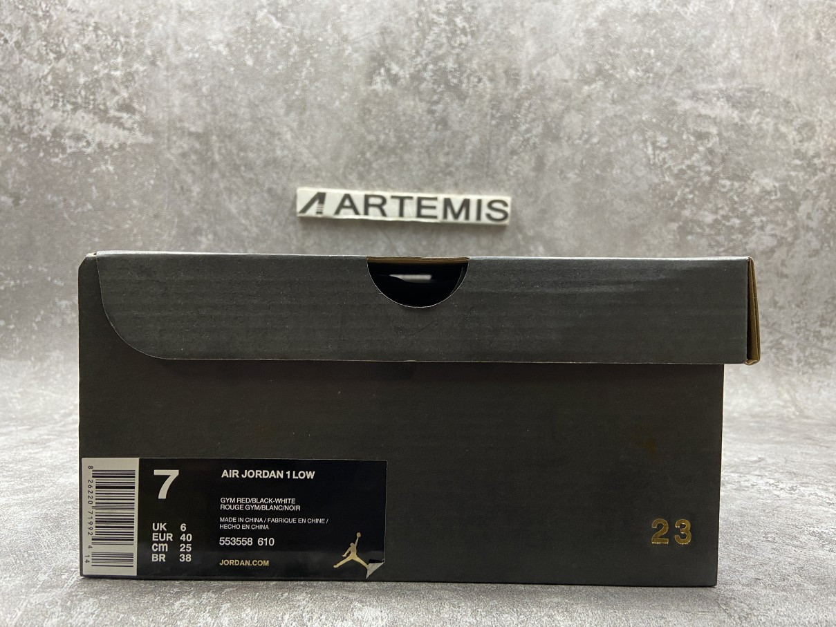 Air Jordan 1 Low Black Gym Red