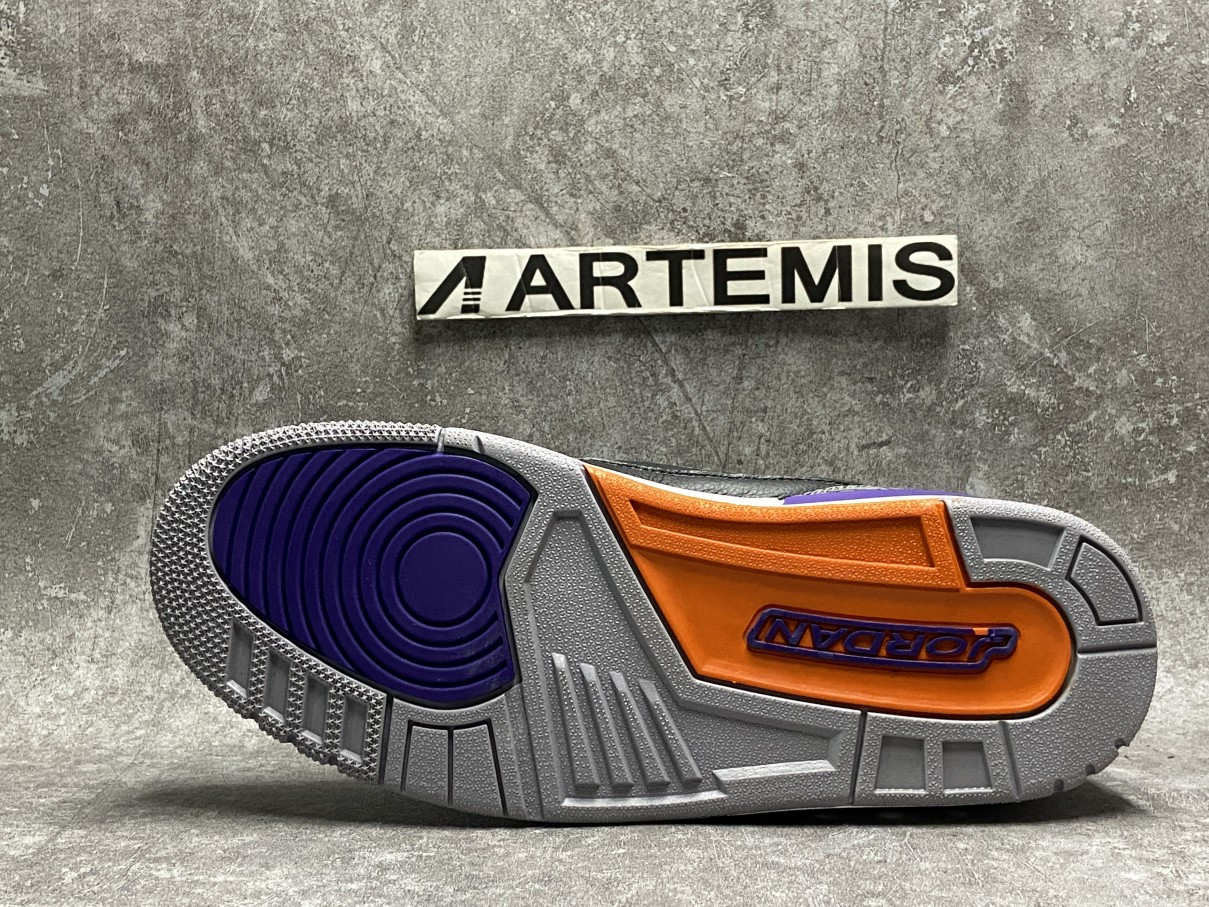 Air Jordan 3 Retro Black Court Purple