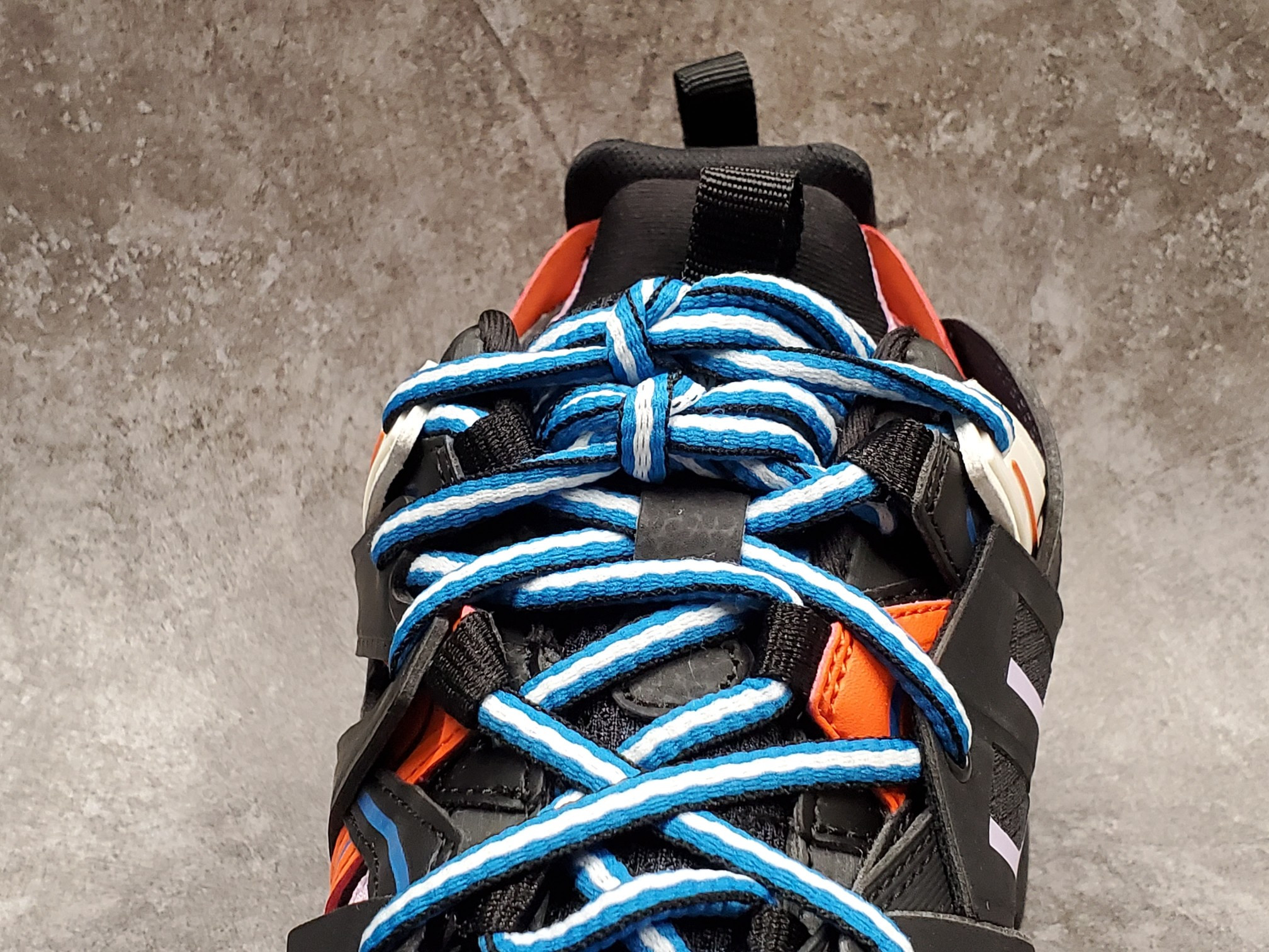 Balenciga Track Trainers Black Orange