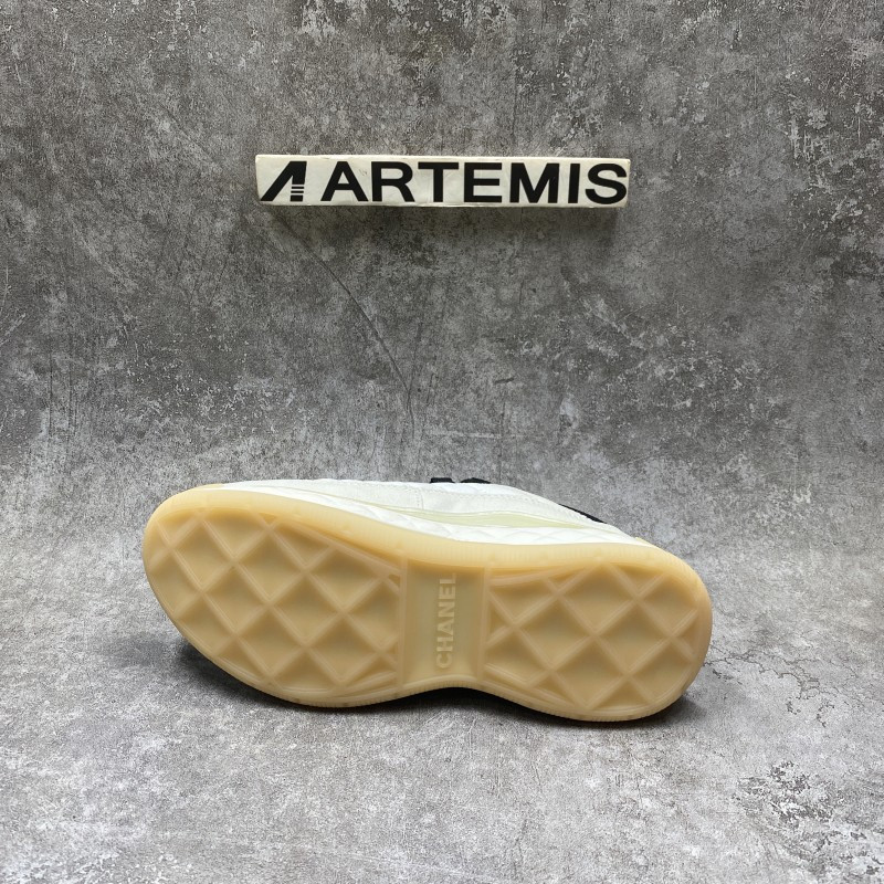 Ch*el white ivory cc sneakers