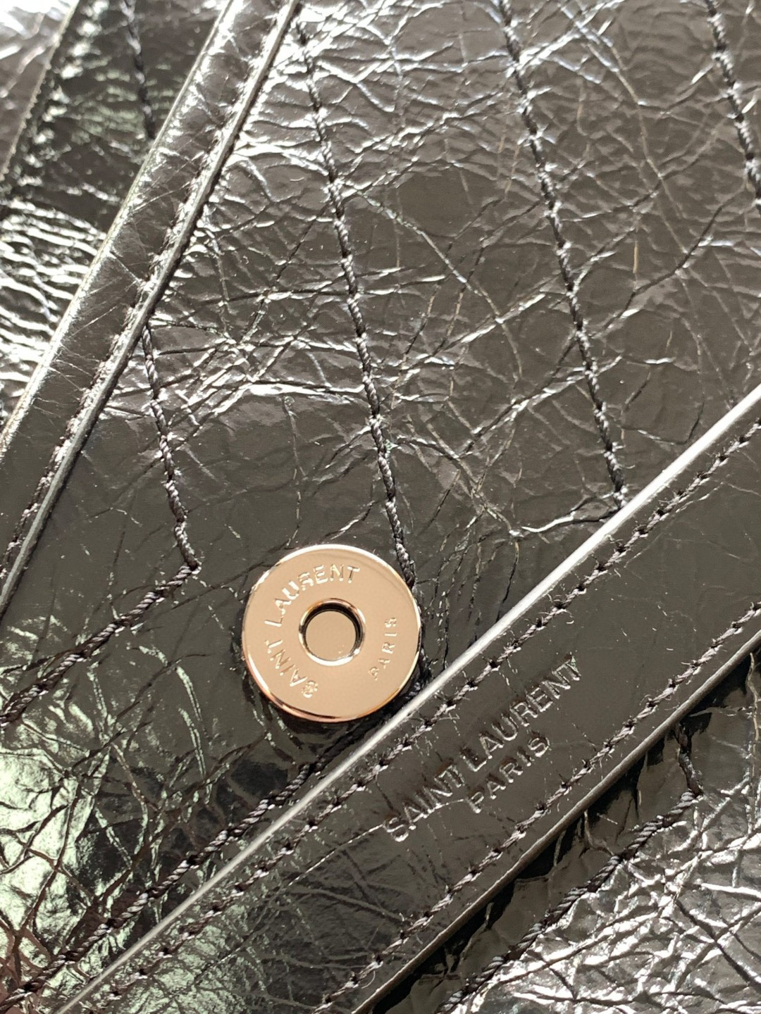 Y*L niki large in vintage leather 12.5 x 9 x 3.5 inches