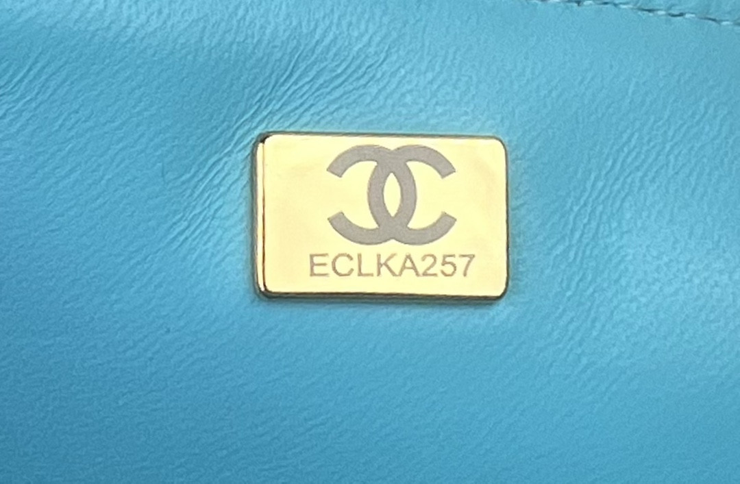 Ch*el classic 11.12 handbag tweed & gold-tone metal 6 × 9.9 × 2.5 in