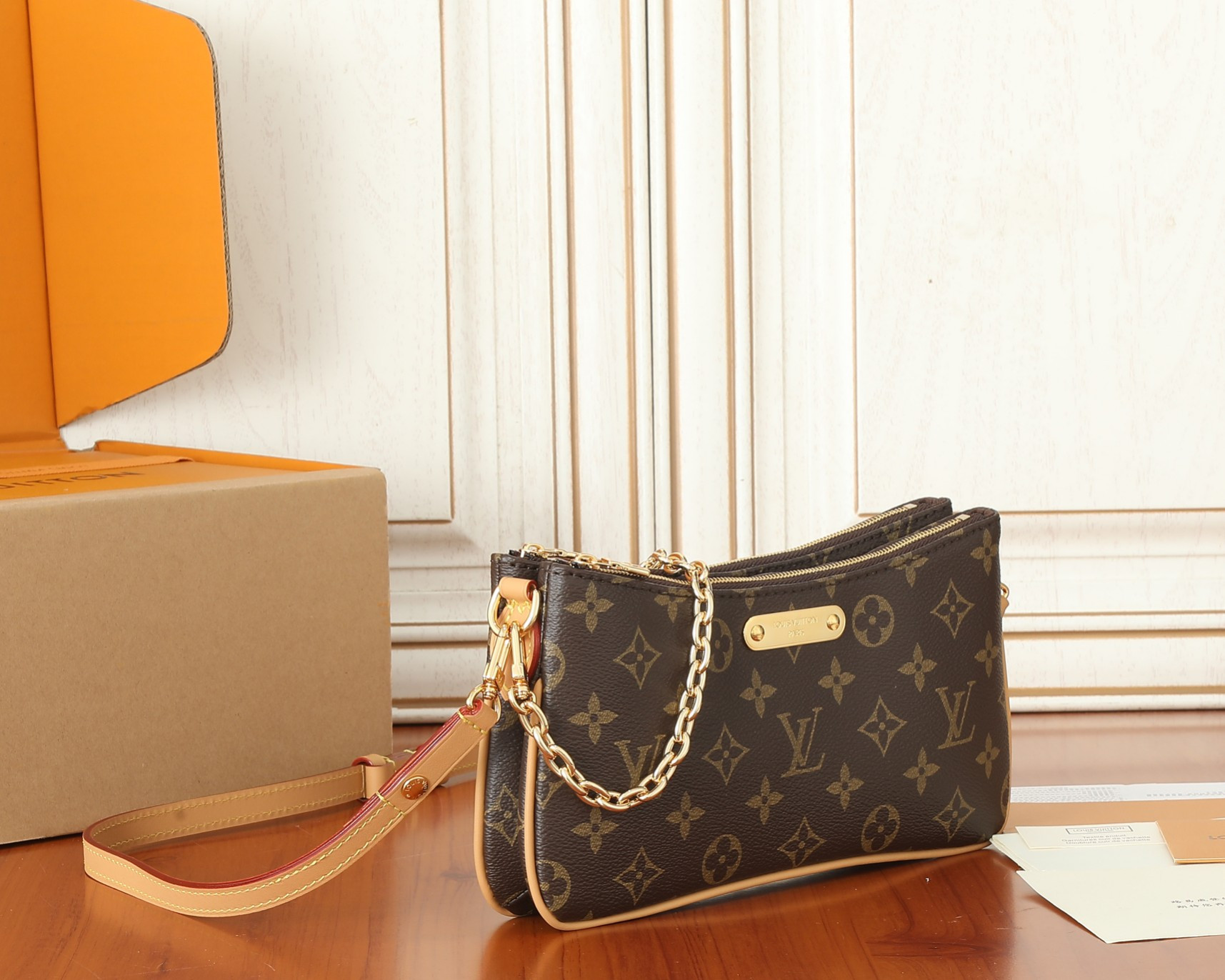 LV Liv Pochette M83008 9.6 x 5.3 x 2.6 inches