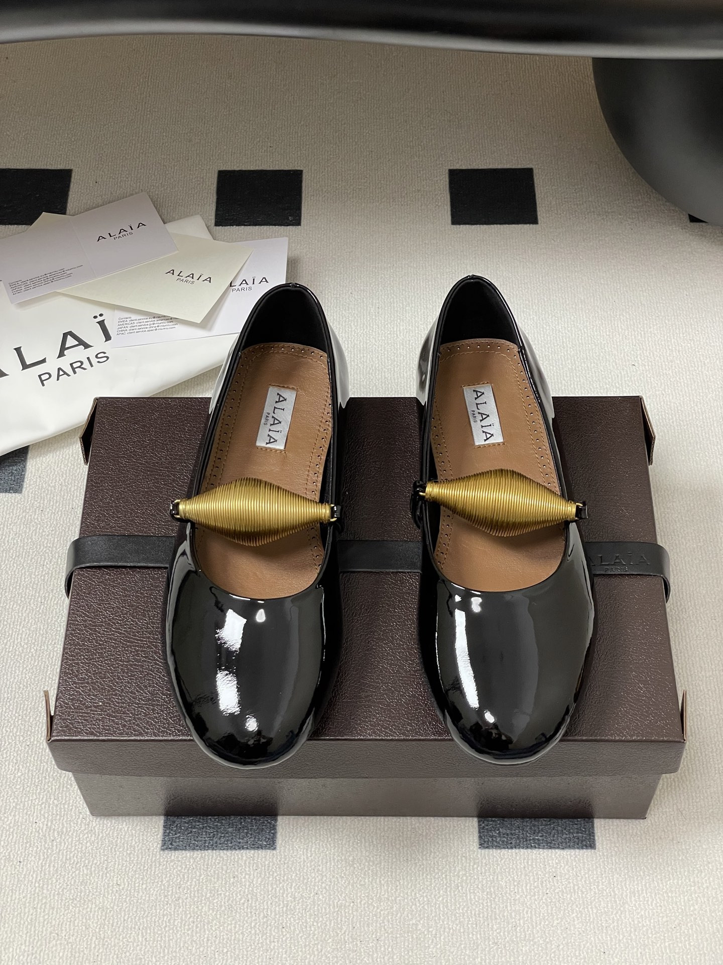 UA Alaïa Jewel Ballet Flats(Customized Size 7-10 days production time)