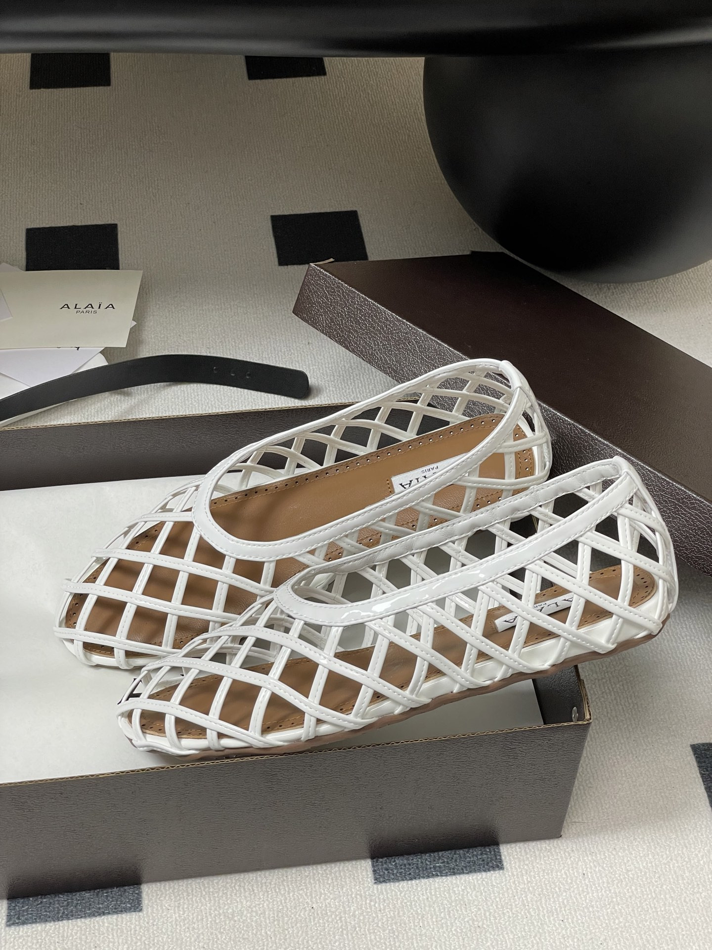 UA Alaïa CAGE BALLET FLATS(Customized Size 7-10 days production time)