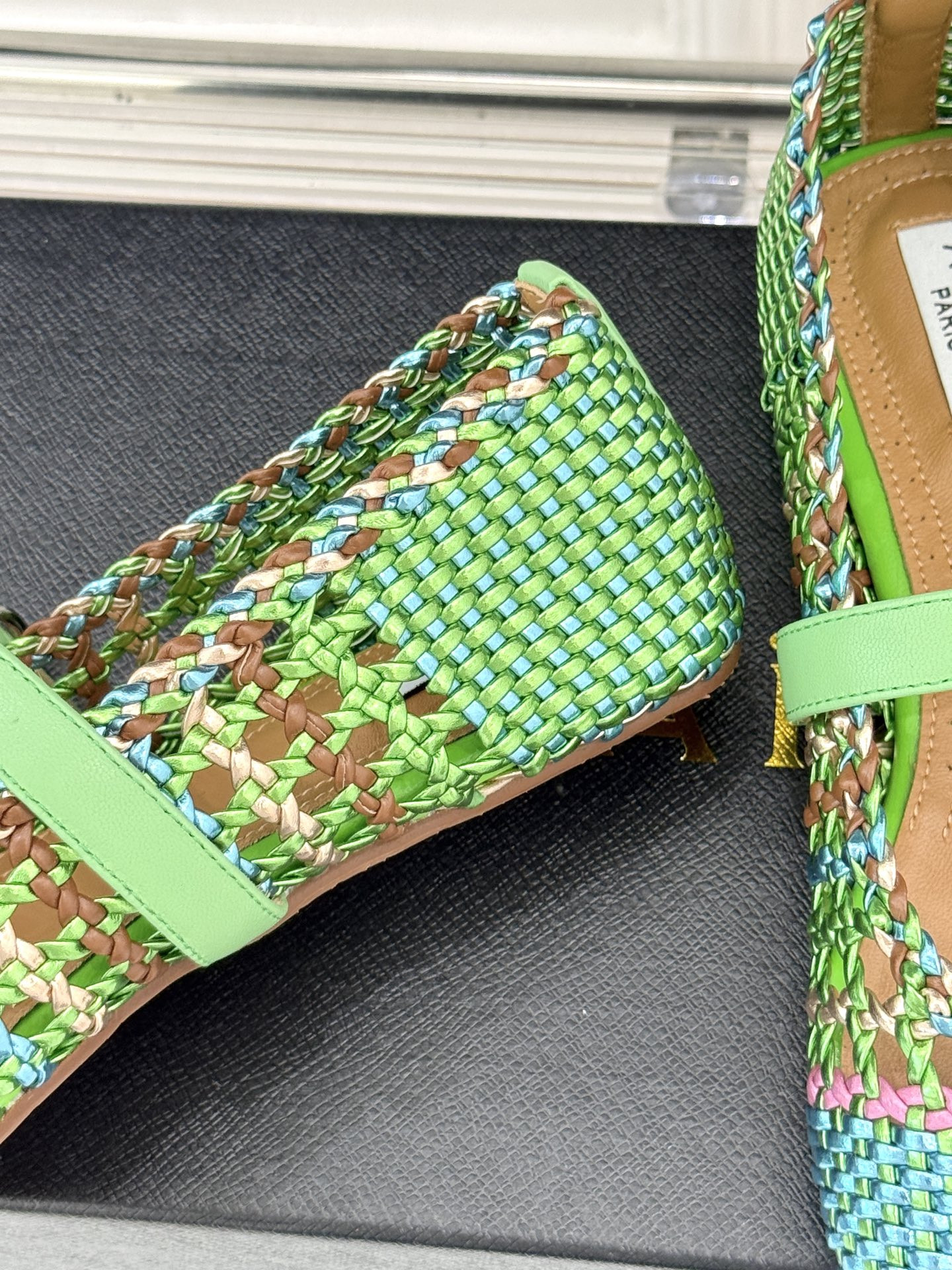 UA Alaïa Hollow Woven Mary Jane Flats(Customized Size 7-10 days production time)